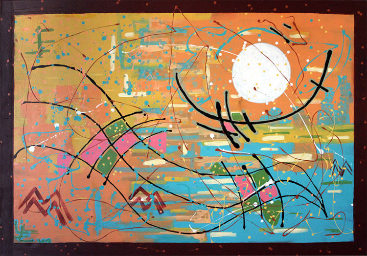 Inundación: 130 cm x 70 cm (Tríptico)